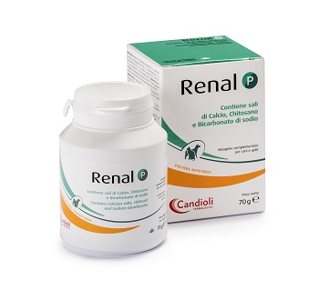 RENAL P MANGIME COMPLEMENTARE PER CANI E GATTI BARATTOLO 70 G - farmasorriso.com