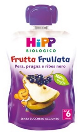 HIPP BIO FRUTTA FRULLATA PERA PRUGNA RIBES 90 G - farmasorriso.com