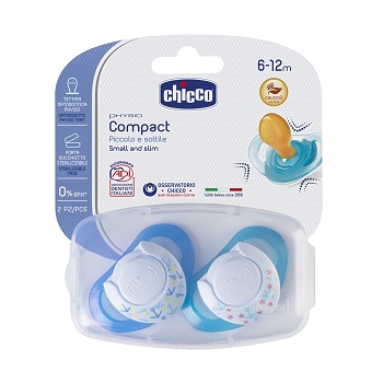 CHICCO SUCCHIETTO COMPACT BOY S6-16 MESI 2 PEZZI - farmasorriso.com