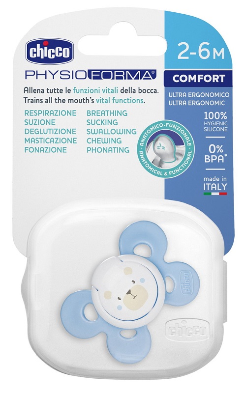 CHICCO SUCCHIETTO COMFORT BOY IN SILICONE 2-6 MESI 1 PEZZO - farmasorriso.com
