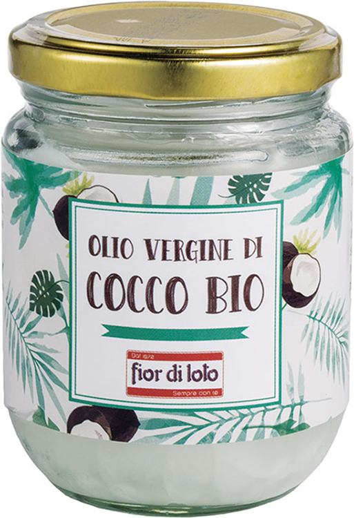 FIOR DI LOTO OLIO VERGINE DI COCCO BIO 200 ML - farmasorriso.com