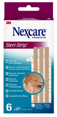 CEROTTO PER SUTURA STERI STRIP SKIN 6X75 MM 6 STRISCE - farmasorriso.com