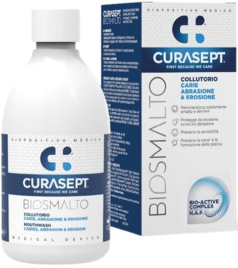 CURASEPT BIOSMALTO COLLUTORIO CARIE ABRASIONE&EROSIONE 300 ML - farmasorriso.com