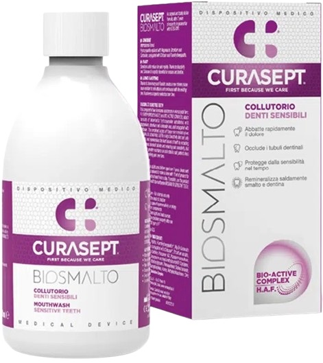CURASEPT BIOSMALTO COLLUTORIO DENTI SENSIBILI 300 ML - farmasorriso.com