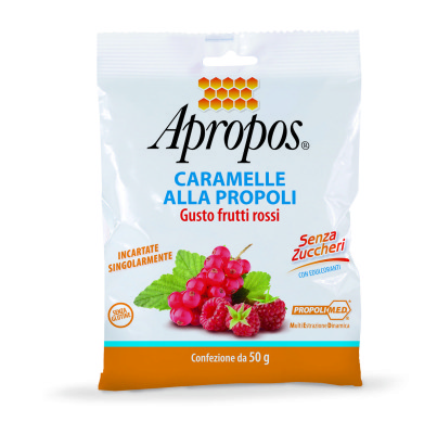 APROPOS CARAMELLE DURE FRUTTI ROSSI SENZA ZUCCHERO - farmasorriso.com