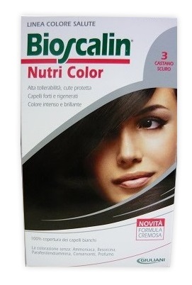 BIOSCALIN NUTRI COLOR 3 CASTANO SCURO SINCROB 124 ML - farmasorriso.com