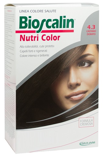 BIOSCALIN NUTRI COLOR 4,3 CASTANO DORATO SINCROB 124 ML - farmasorriso.com