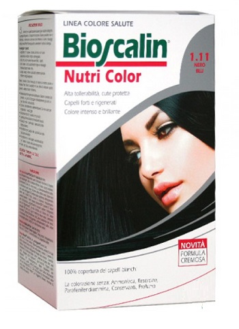 BIOSCALIN NUTRI COLOR 1,11 NERO BLU SINCROB 124 ML - farmasorriso.com