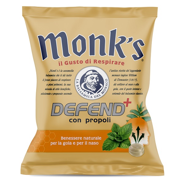 MONKS CARAMELLE DEFEND PROPOLI 46 G - farmasorriso.com