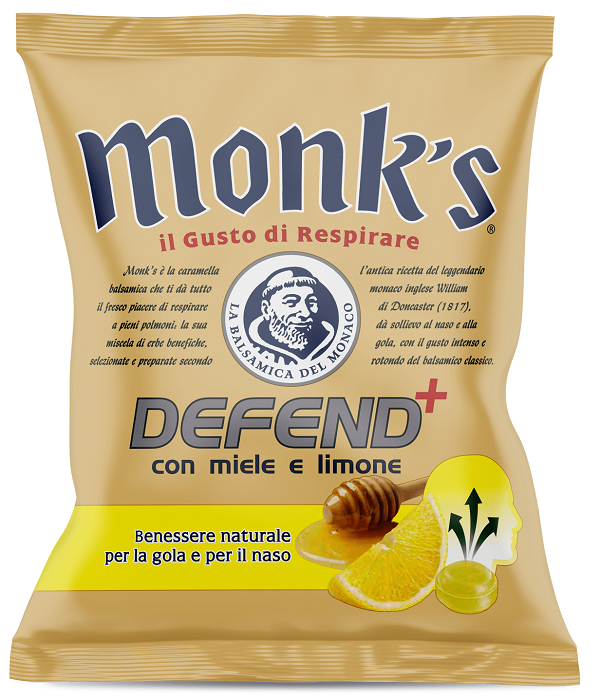 MONKS CARAMELLE DEFEND MIELE LIMONE 46 G - farmasorriso.com