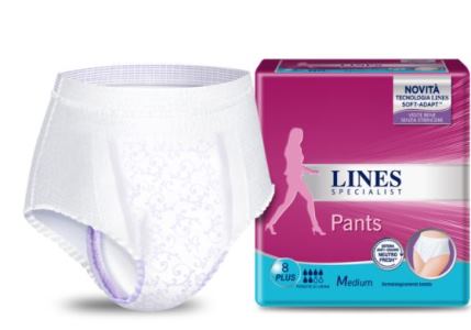 LINES SPECIALIST PANTS PLUS MEDIUM X 8 PEZZI PHARMA - farmasorriso.com