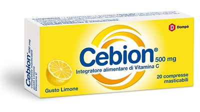 CEBION MASTICABILE LIMONE VITAMINA C 500 MG 20 COMPRESSE - farmasorriso.com