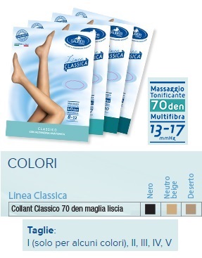 SAUBER COLLANT 70 DENARI MAGLIA LISCIA NERO 5 LINEA CLASSICA - farmasorriso.com