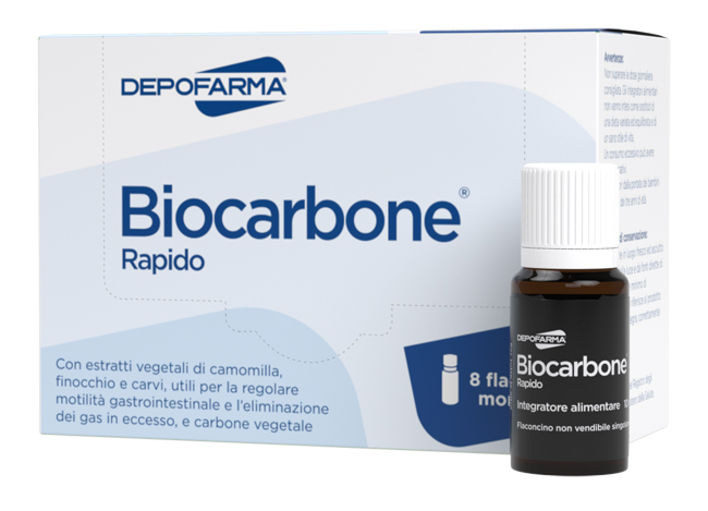 BIOCARBONE RAPIDO 8 FLACONCINI - farmasorriso.com