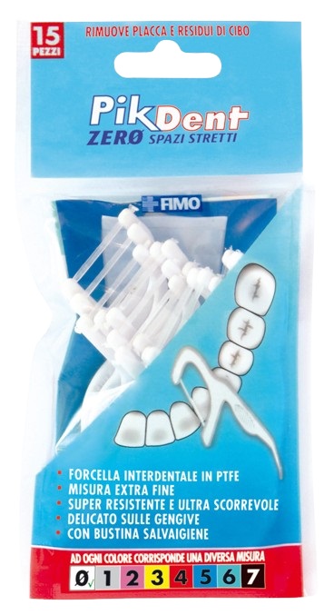 PIKDENT ZERO SPAZI STRETTI 15 FORCELLE INTERDENTALI - farmasorriso.com