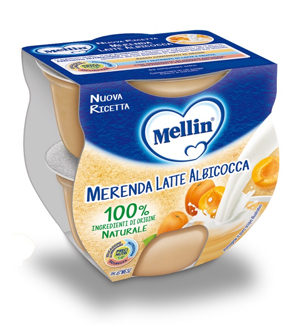 MELLIN MERENDA LATTE ALBICOCCA 2 X 100 G - farmasorriso.com