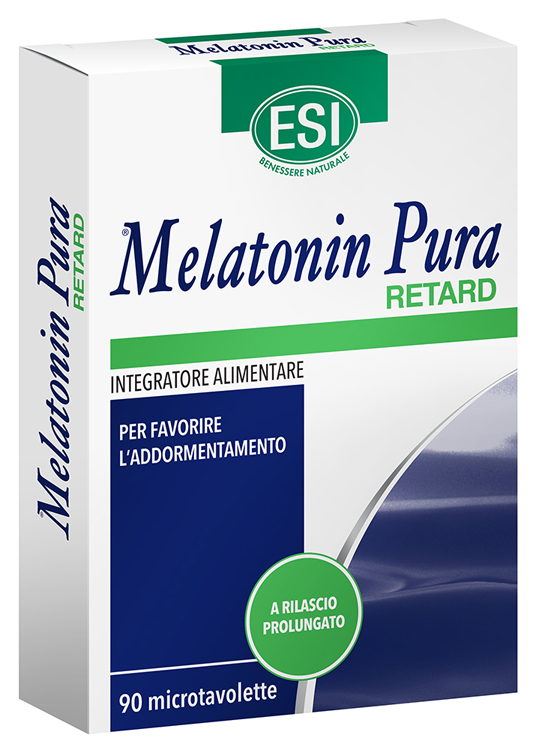 ESI MELATONIN PURA RETARD 90 MICROTAVOLETTE - farmasorriso.com