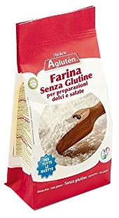 AGLUTEN FARINA SENZA GLUTINE PREPARAZIONE DOLCI E SALATO 1 KG - farmasorriso.com