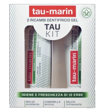 TAU MARIN DENTIFRICIO RINFRESCANTE RICARICA TAU KIT 2X20ML - farmasorriso.com