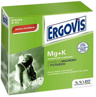 ERGOVIS MG+K SENZA ZUCCHERO 20 BUSTINE 5 G - farmasorriso.com