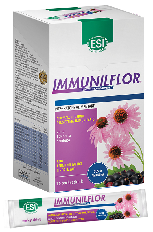 ESI IMMUNILFLOR 16 POCKET DRINK X 20 ML - farmasorriso.com