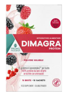 DIMAGRA PROTEIN RED FRUIT 10 BUSTE - farmasorriso.com
