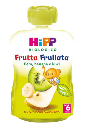 HIPP BIO FRUTTA FRULLATA PERA BANANA KIWI 90 G - farmasorriso.com