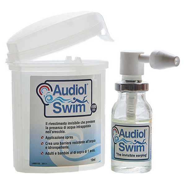 AUDIOLSWIM SOLUZIONE RIVESTIMENTO CANALE UDITIVO COME BARRIERA IDROREPELLENTE - farmasorriso.com