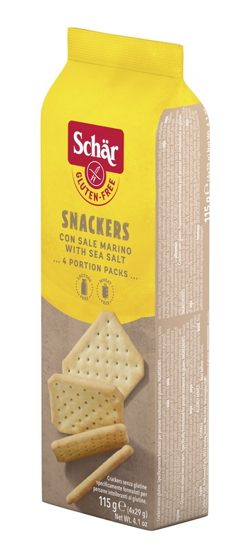 SCHAR SNACKERS CRACKERS CON SALE MARINO SENZA LATTOSIO 4 PORZIONI DA 29 G - farmasorriso.com