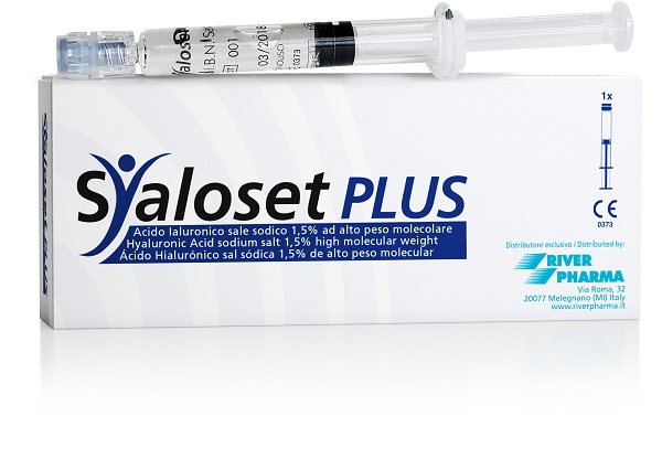 SIRINGA INTRA-ARTICOLARE SYALOSET PLUS ACIDO IALURONICO SALE SODICO 1,5% AD ALTO PESO MOLECOLARE 4 ML - farmasorriso.com