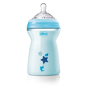 CHICCO BIBERON NATURAL FEELING 6 M+ BOY 330 ML - farmasorriso.com