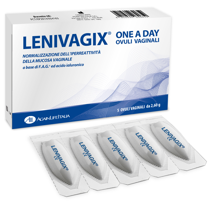 LENIVAGIX ONE A DAY 5 OVULI VAGINALI - farmasorriso.com