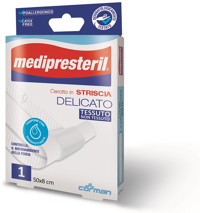 CEROTTO IN STRISCIA MEDIPRESTERIL FLESSIBILE 50X8CM - farmasorriso.com