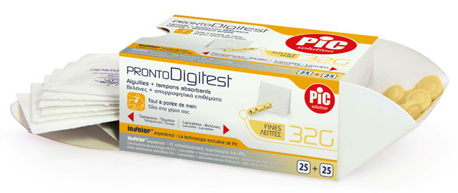 LANCETTE PUNGIDITO PIC PRONTO DIGITEST GAUGE 32 25 PEZZI - farmasorriso.com