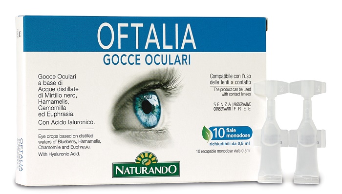 OFTALIA GOCCE OCULARI MONODOSE 2 STRIP DA 5 FIALE DA 0,5 ML - farmasorriso.com