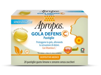 APROPOS GOLA DEFENS C LIMONE/ZENZERO 20 PASTIGLIE - farmasorriso.com