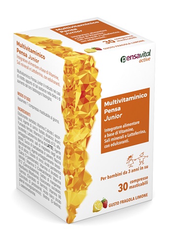 MULTIVITAMINICO PENSA JUNIOR 30 COMPRESSE MASTICABILI - farmasorriso.com