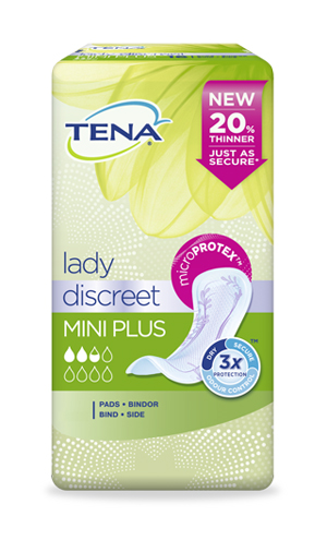 PANNOLONE SAGOMATO TENA DISCREET MINI PLUS 16 PEZZI - farmasorriso.com