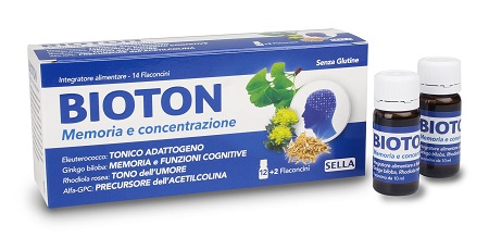 BIOTON ELEUTEROCOCCO MEMORIA CONCENTRAZIONE 14 FLACONCINI - farmasorriso.com