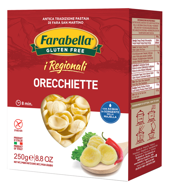FARABELLA ORECCHIETTE I REGIONALI PASTA FRESCA STABILIZZATA 250 G - farmasorriso.com