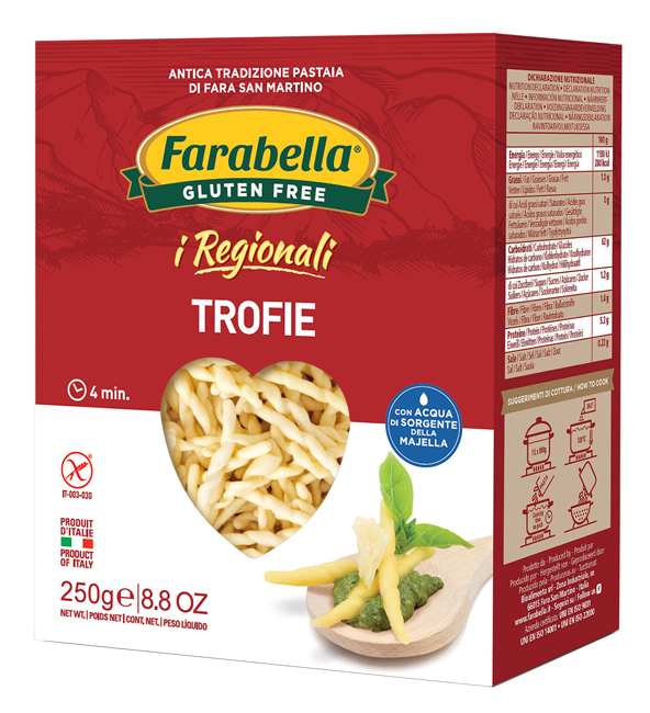 FARABELLA TROFIE I REGIONALI PASTA FRESCA STABILIZZATA 250 G - farmasorriso.com