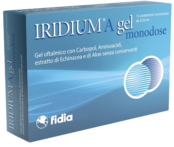 IRIDIUM A GEL OFTALMICO MONODOSE 15 CONTENITORI DA 0,50 ML - farmasorriso.com