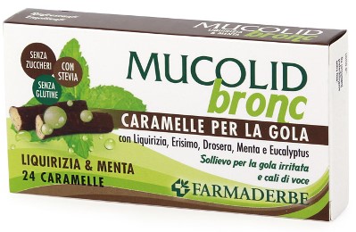 MUCOLID BRONC MENTA LIQUIRIZIA CARAMELLE 70 G - farmasorriso.com