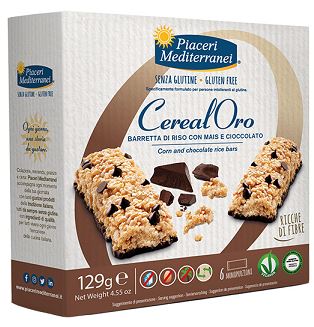 PIACERI MEDITERRANEI BARRETTA DI RISO CON MAIS E CIOCCOLATO 129 G - farmasorriso.com