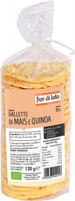 GALLETTE MAIS E QUINOA 120 G - farmasorriso.com
