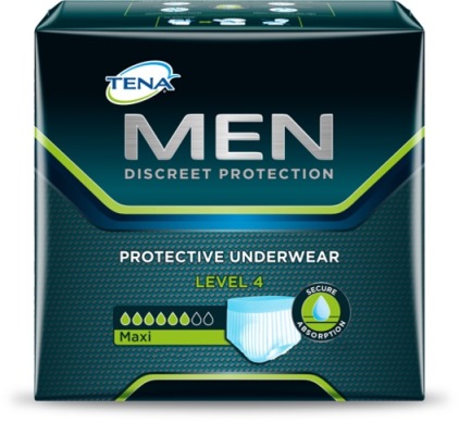 MUTANDINA ASSORBENTE MASCHILE TENA MEN LIVELLO 4 TAGLIA LARGE 10 PEZZI - farmasorriso.com