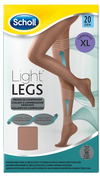 SCHOLL LIGHTLEGS 20 DENARI TAGLIA XL COLORE NUDE 1 PAIO - farmasorriso.com