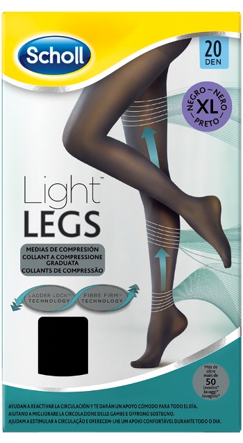 SCHOLL LIGHTLEGS 20 DENARI TAGLIA XL COLORE NERO 1 PAIO - farmasorriso.com