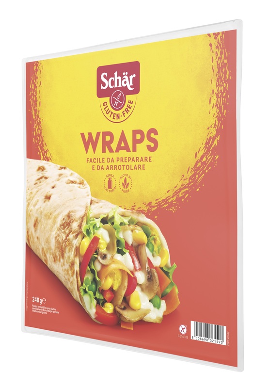 SCHAR WRAPS PIADINA ARROTOLABILE SENZA LATTOSIO 240 G - farmasorriso.com