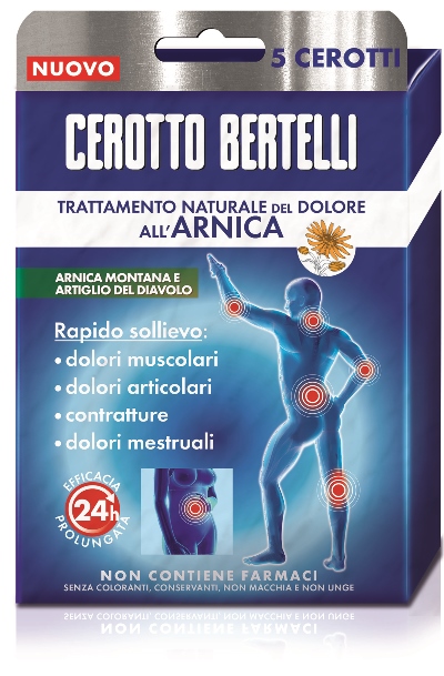 BERTELLI CEROTTO ARNICA ASTUCCIO 5 PEZZI - farmasorriso.com